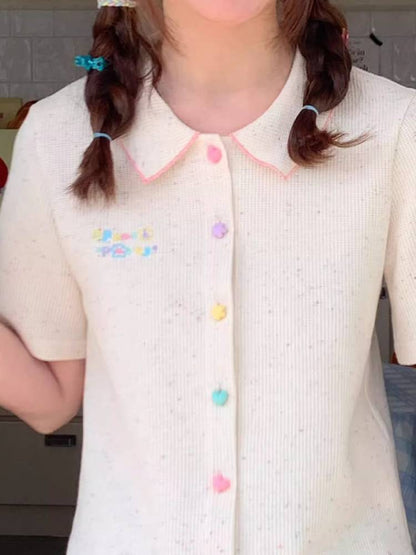 Color dot short sleeve T-shirt