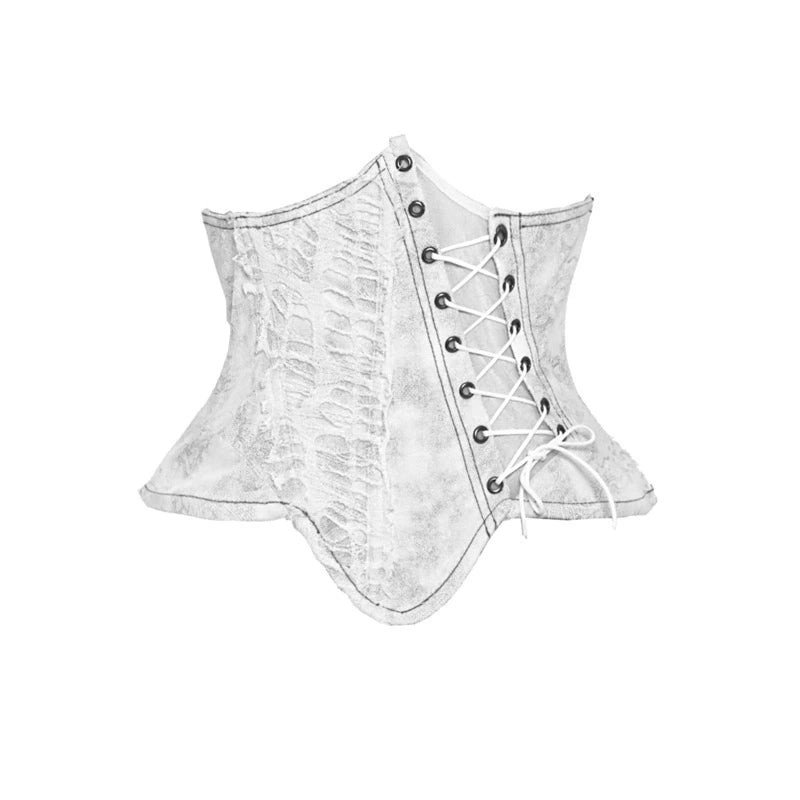 Gothic Tear Suede Fishbone Girdle