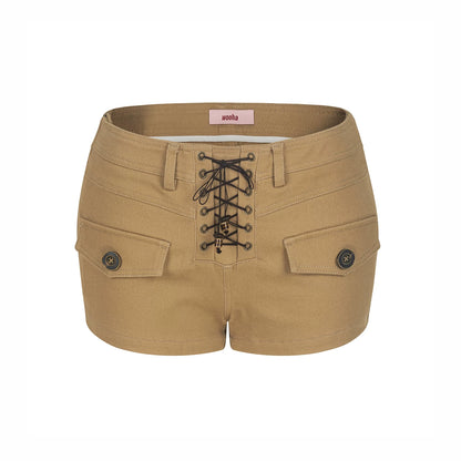 Lace-Up Summer Shorts