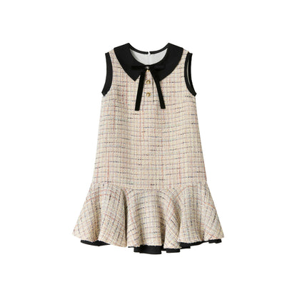 Pink Wool Pleated Dress