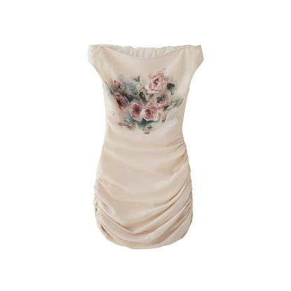 Rose One-Shoulder Dress