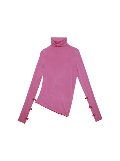 Autumn Solid Turtleneck Top