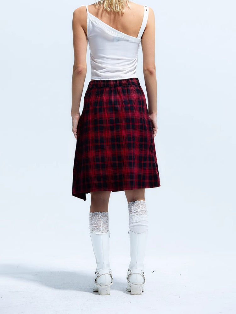 Plaid punk skirt