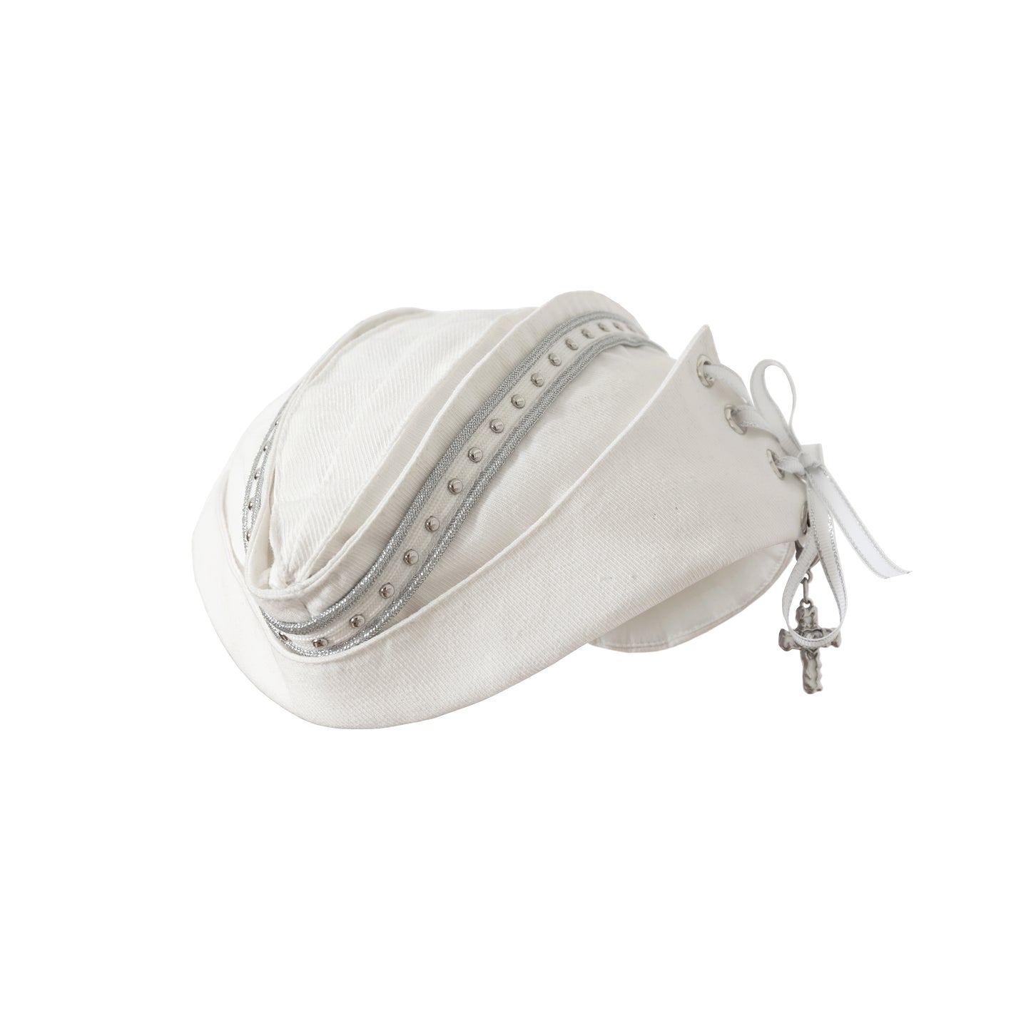 White-Black Sailor Hat