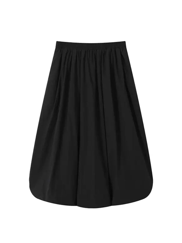 4 Color Bud Long Skirt