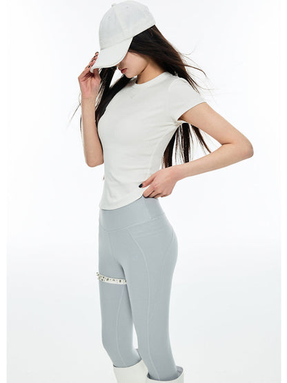 High waist cycling pants