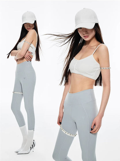 High waist cycling pants