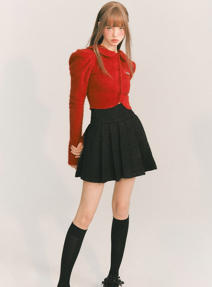 Retro Doll Collar Wool Jacket