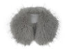 Gray fur collar