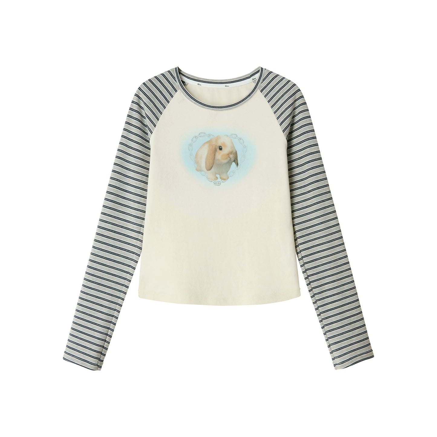 Beige Rabbit Sleeve T-Shirt