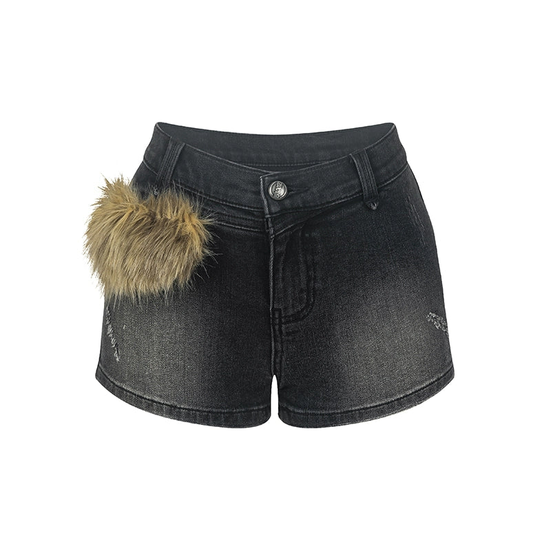 Retro Spice Denim Shorts