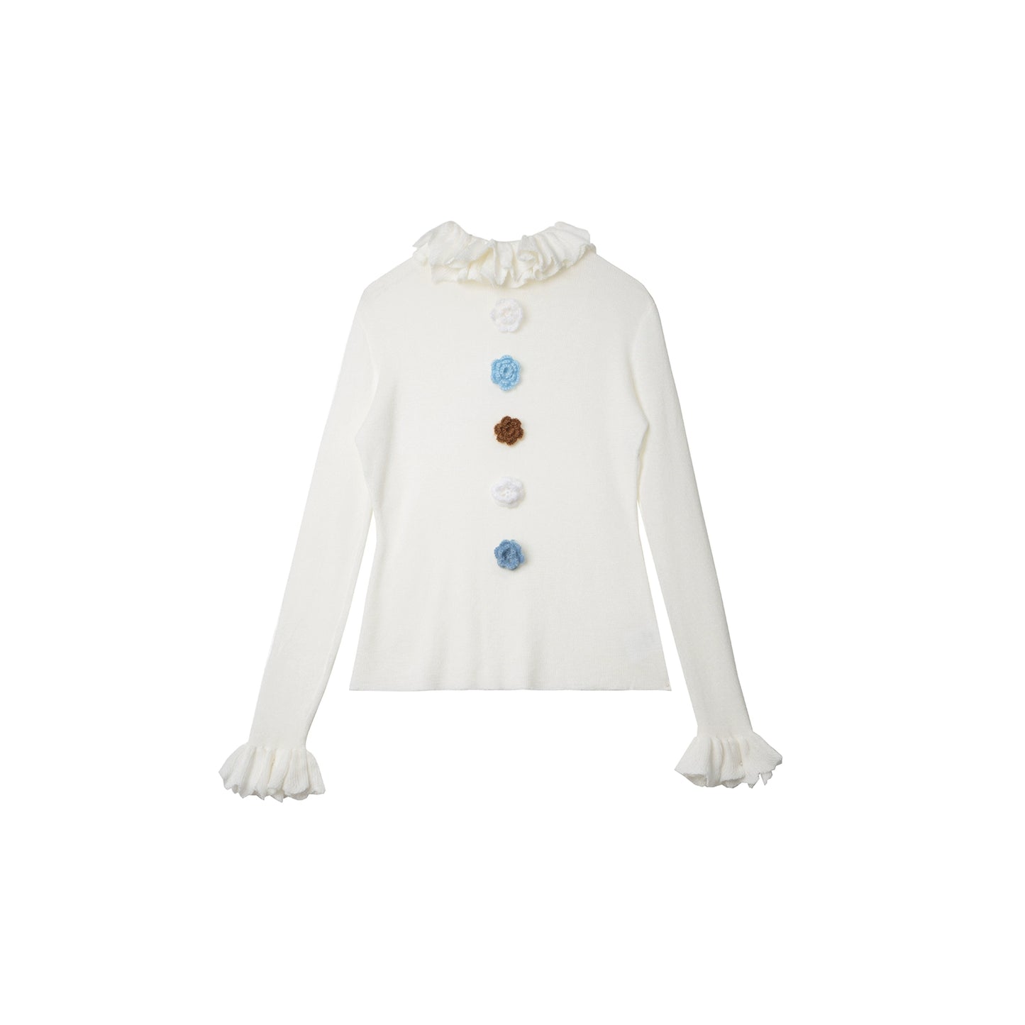 Velvet Floral Knit Top