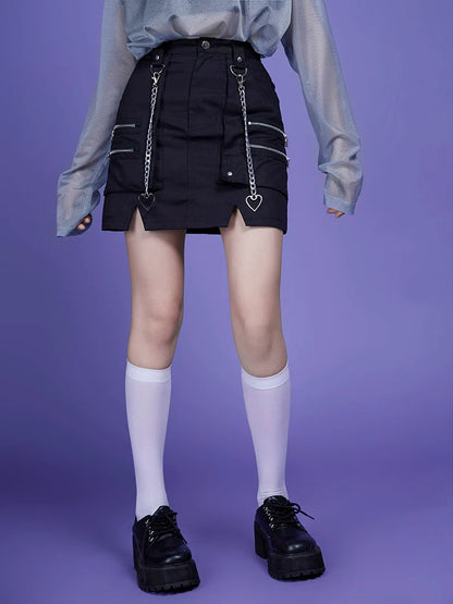 A-line short skirt