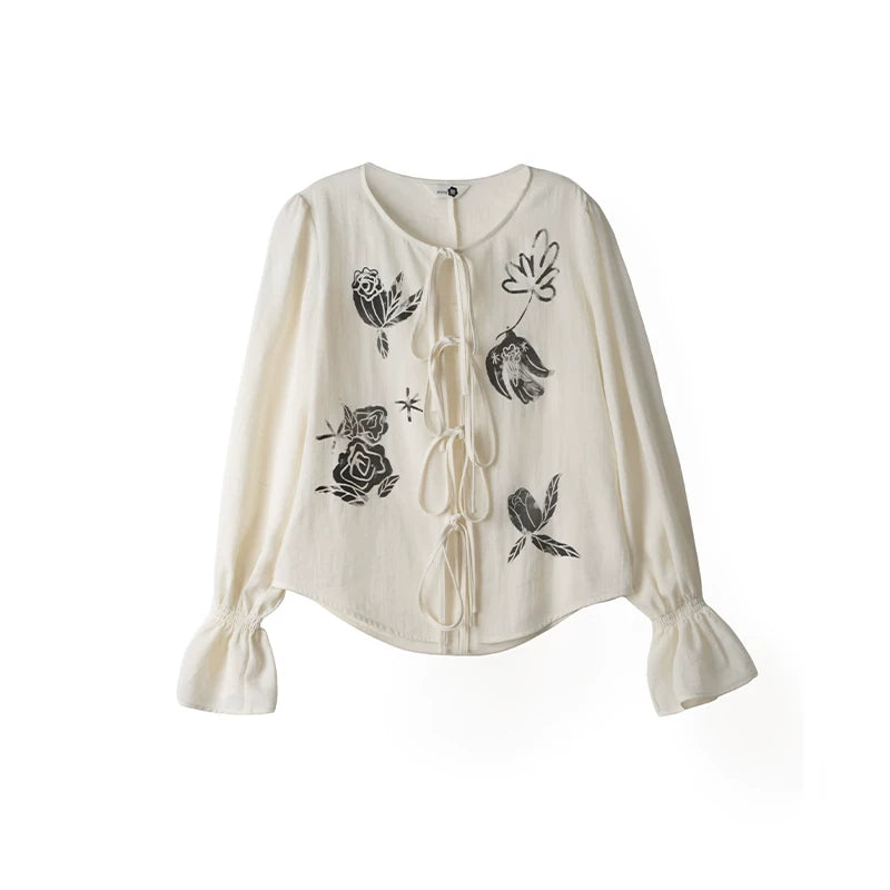 Bird and Rose Linen Blouse