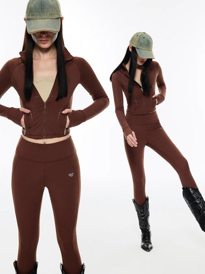 High waist cycling pants