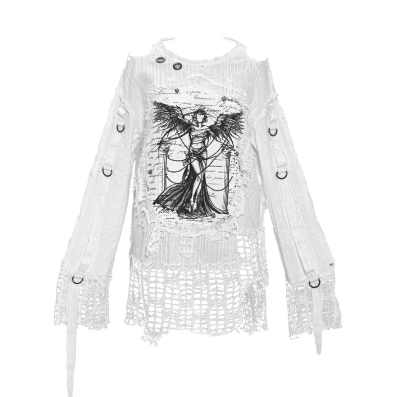 Punk Subculture Printed Top