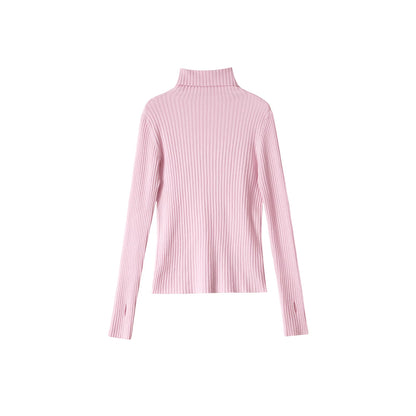 Soft Cloud Ribbed Turtleneck Sweater