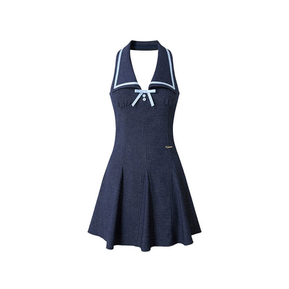V-Neck A-Line Dress