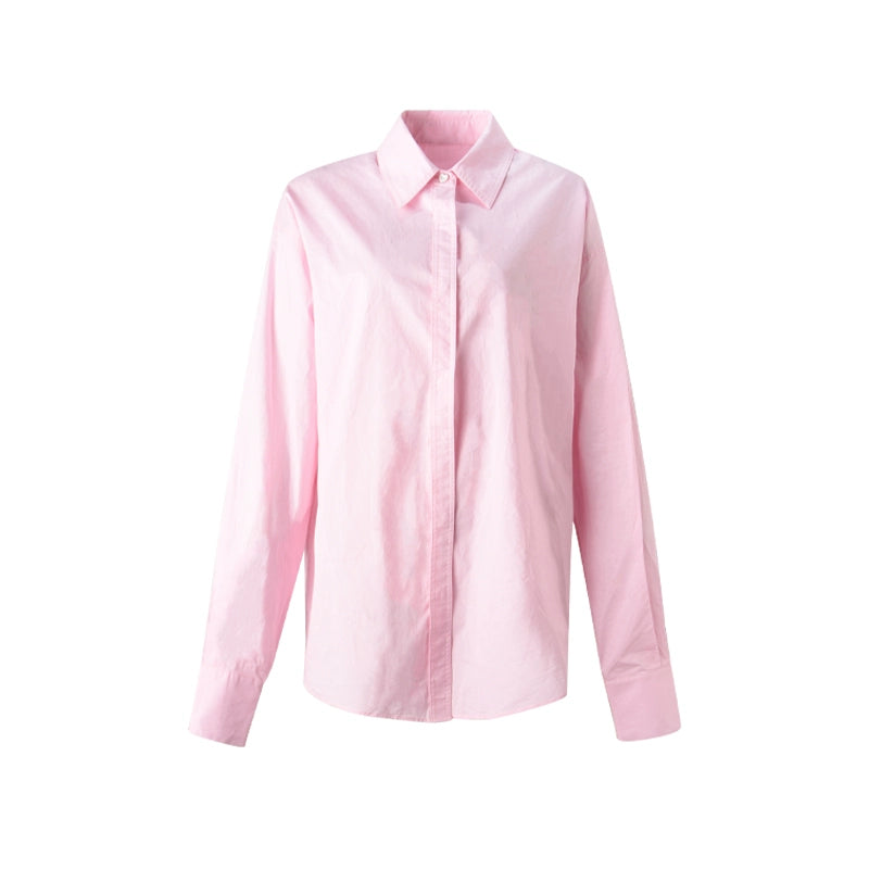 Love Buckle Casual Long-Sleeved Shirt