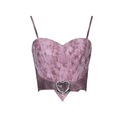 Puff Sleeve Two-Piece Suspender Set-Up