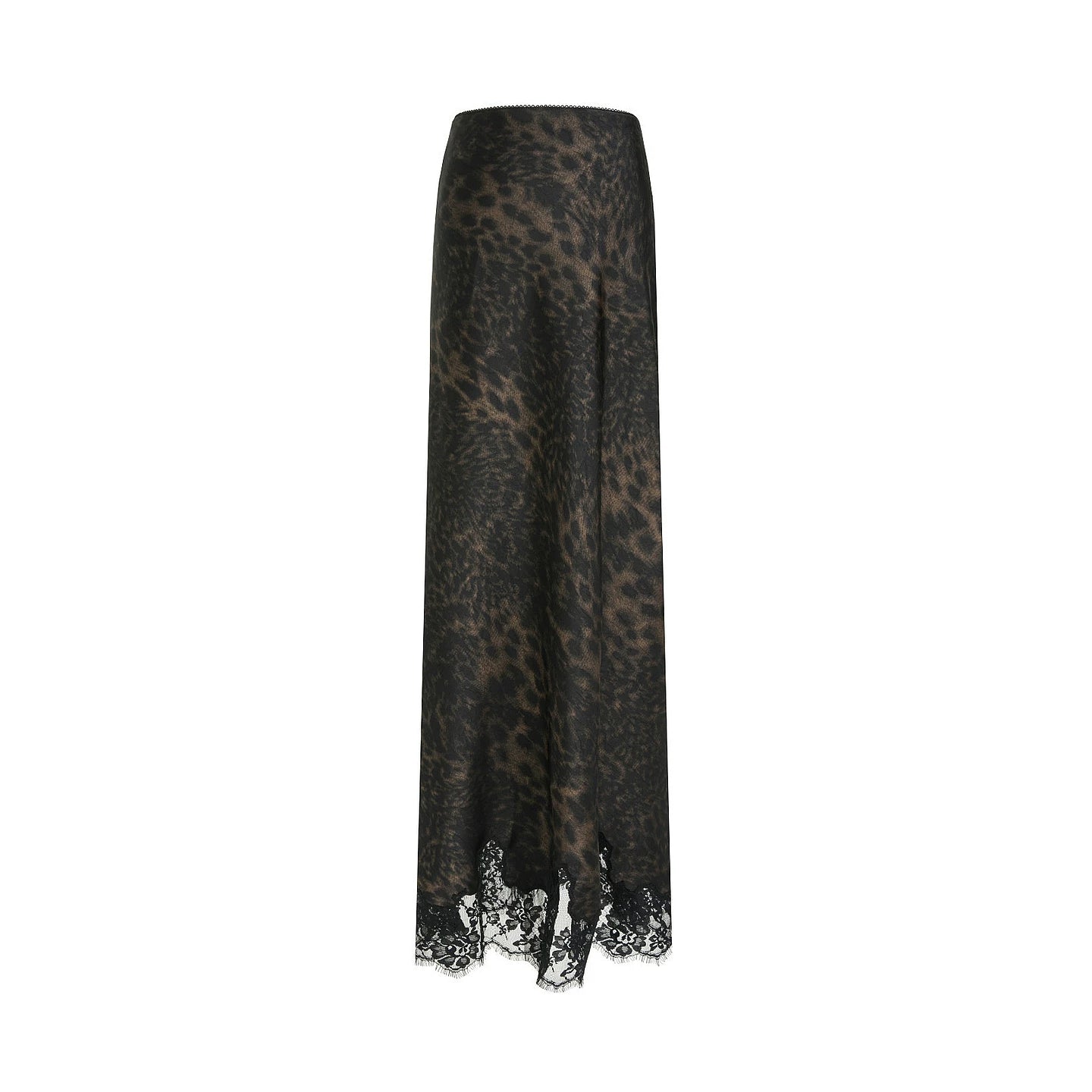 Leopard Lace Hem Skirt