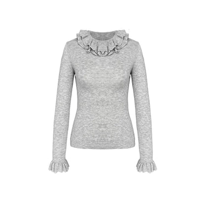 Three-Dimensional Lace Knit Top