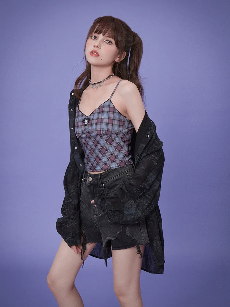 Cute plaid camisole