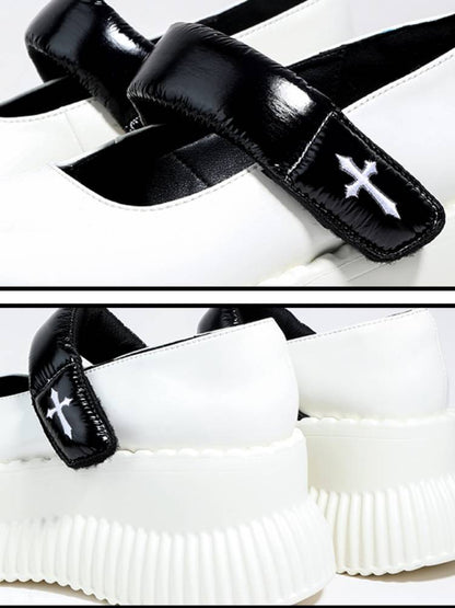 Platform mary jane shoes