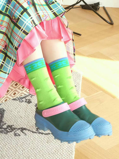 3D bubble thorn socks