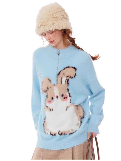 Soft rabbit sweater