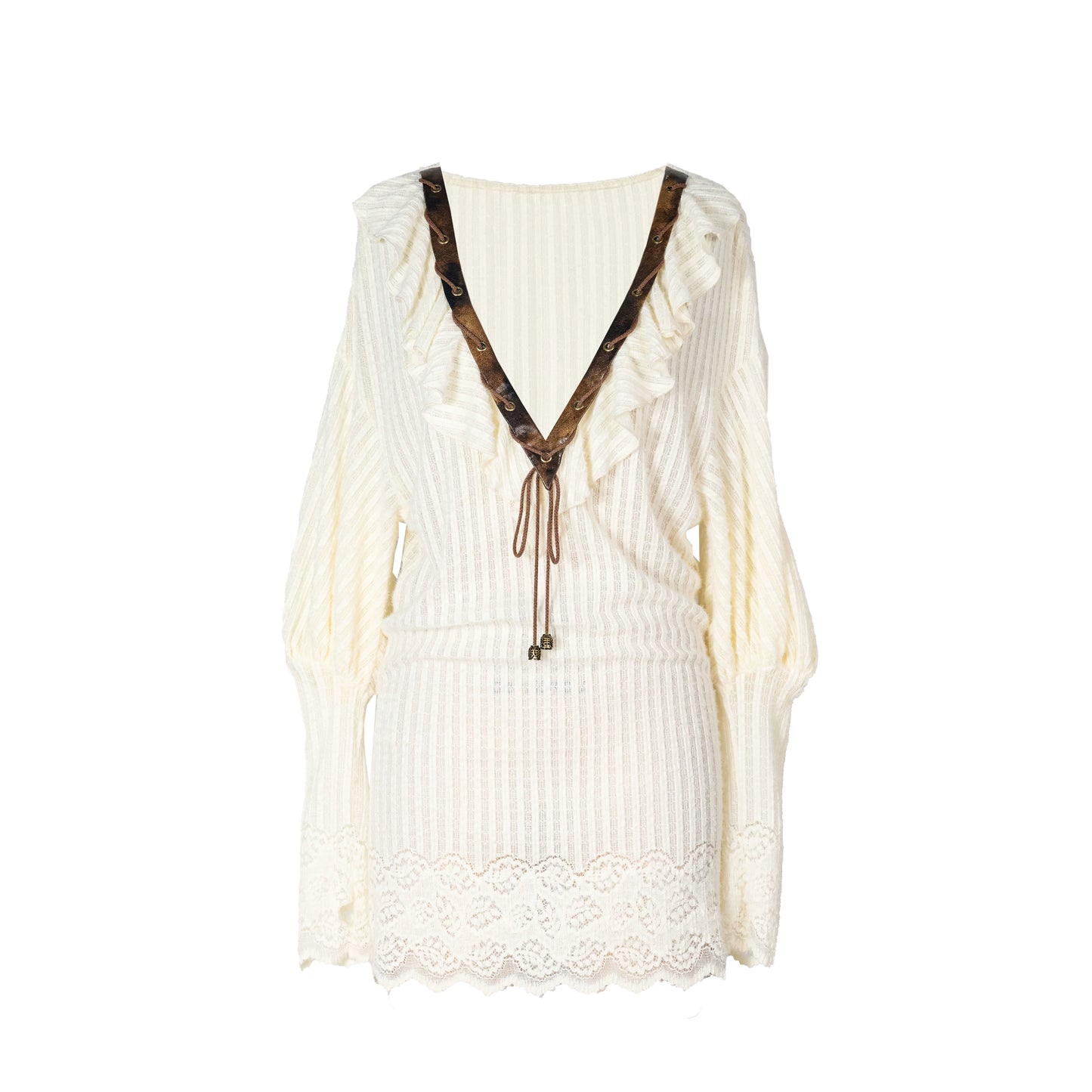 Punk Retro Knitted Dress Set-Up