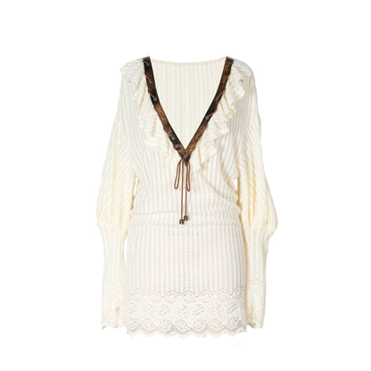 Punk Retro Knitted Dress Set-Up