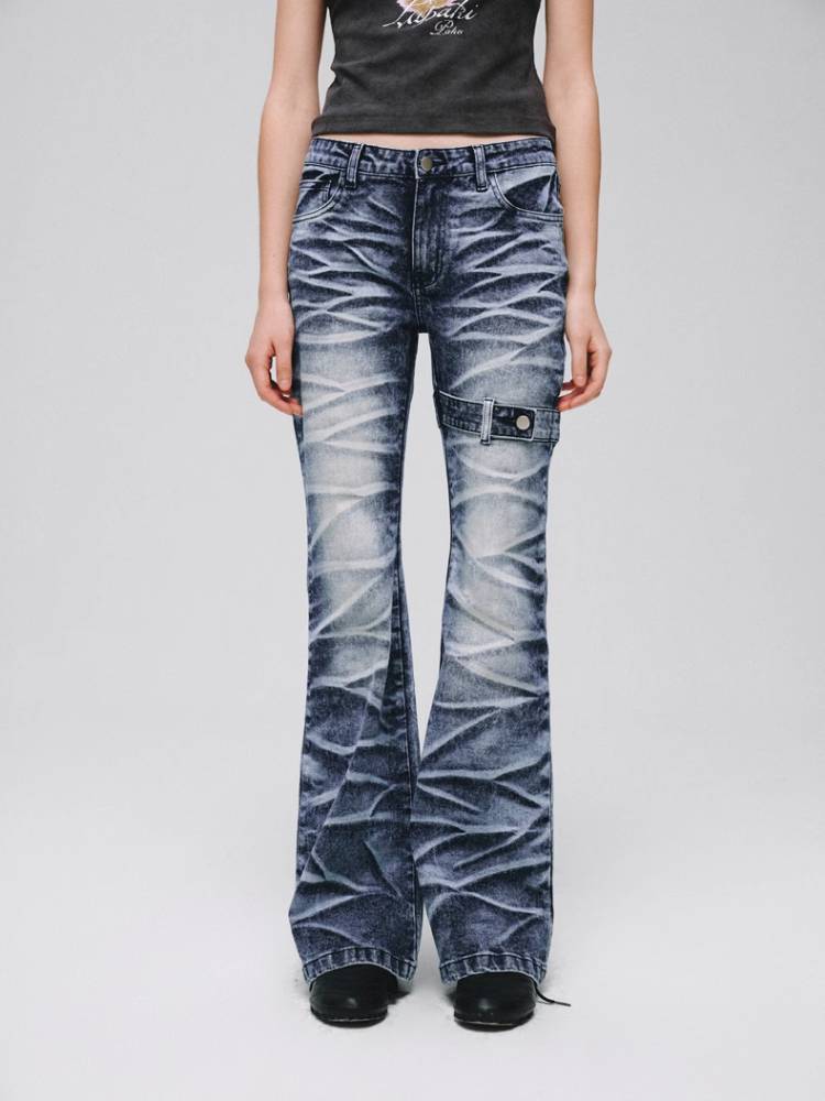 Stretch bootcut jeans