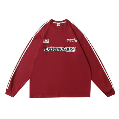 American retro crew neck sweatshirt