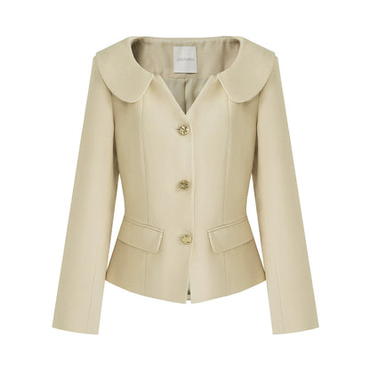 Slim-Fit V-Neck Top Set-Up