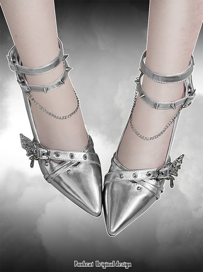 Punk style high heels