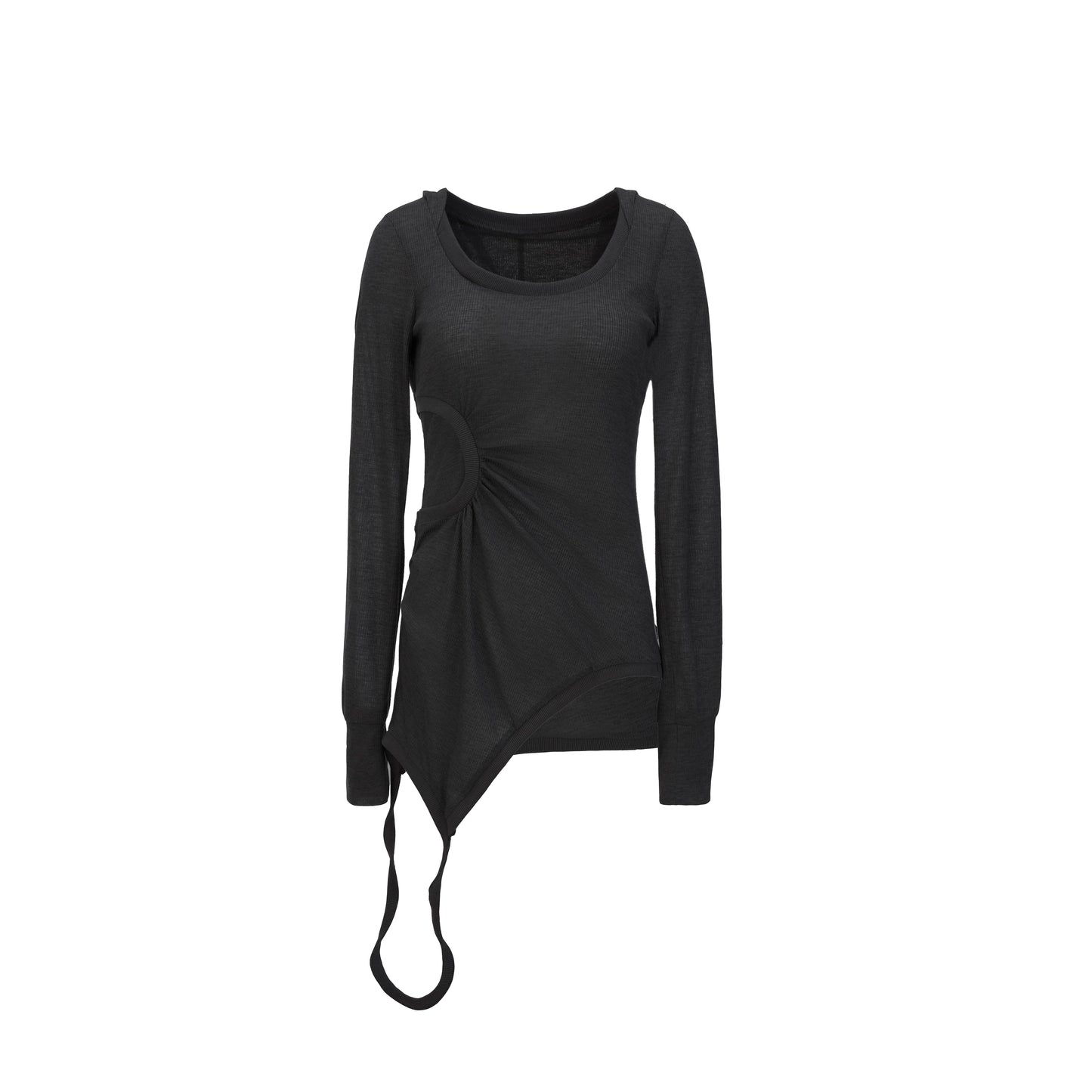 Irregular Hooded Long Sleeve T-Shirt