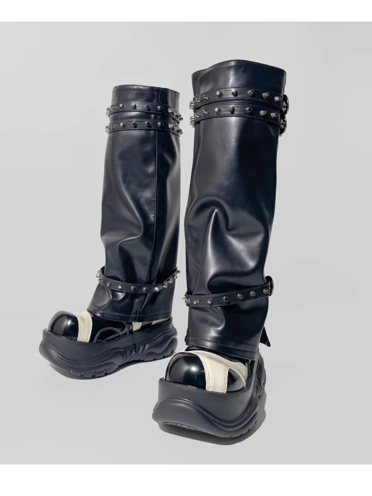 Hot girl punk style boots