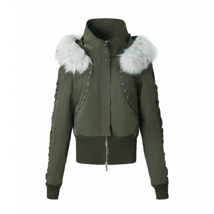 Autumn Short Waist Fur Jacket