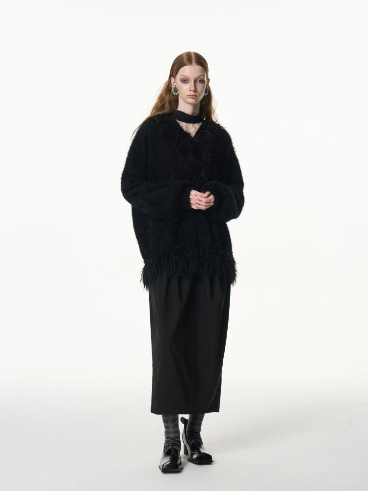 Imitation mink loose thick coat