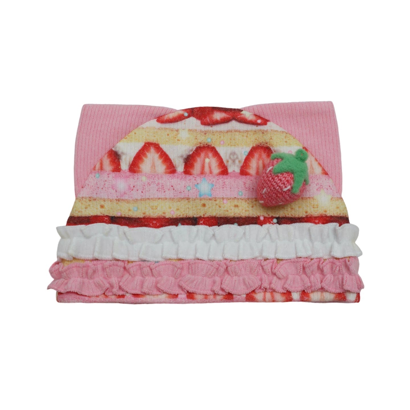 딸기 디저트 고양이 귀 모자