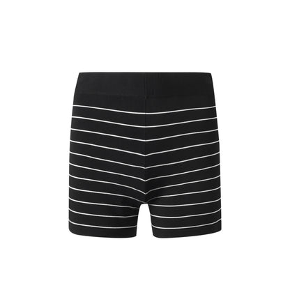 Striped Knit Hot Pants