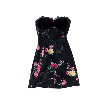 프린트 울 튜브 원피스 세트