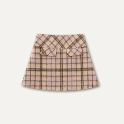 Plaid A-Line Skirt