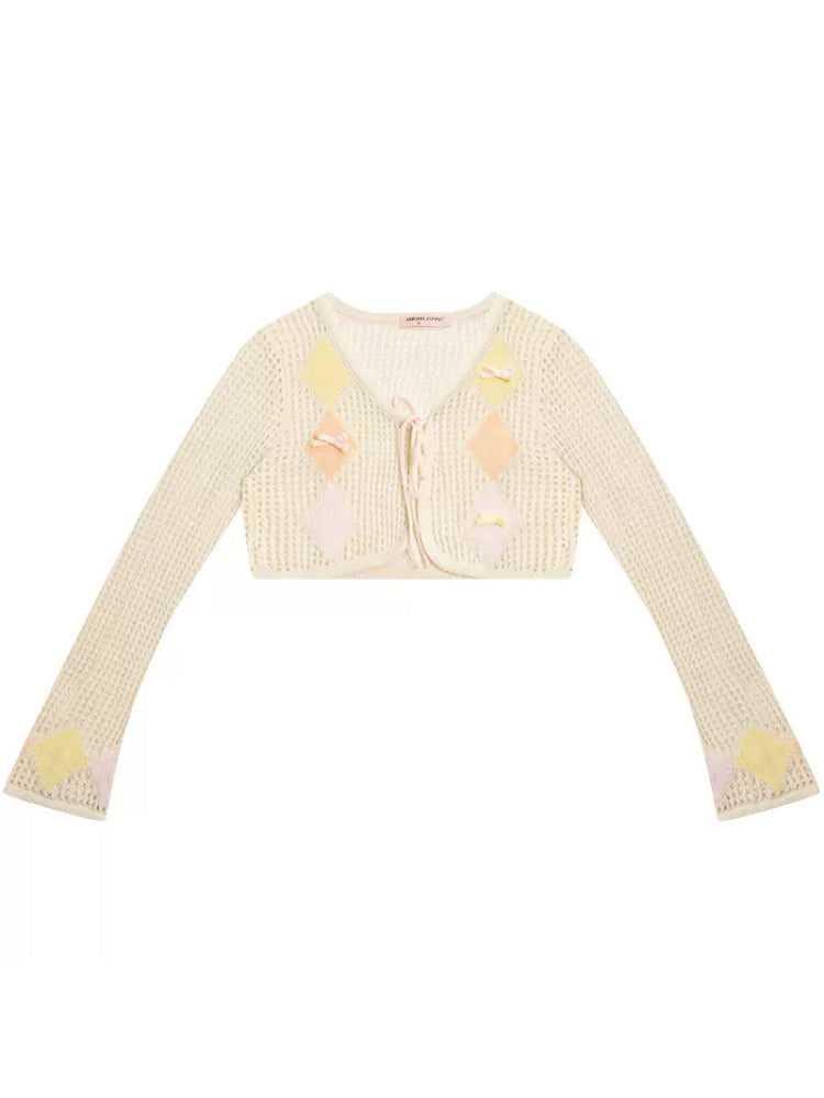 Thin sunscreen knit cardigan