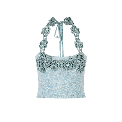 Summer Halter Knit Top