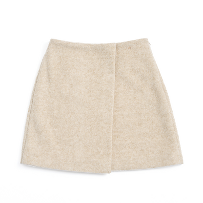 Heavy Wool Diagonal Skirt