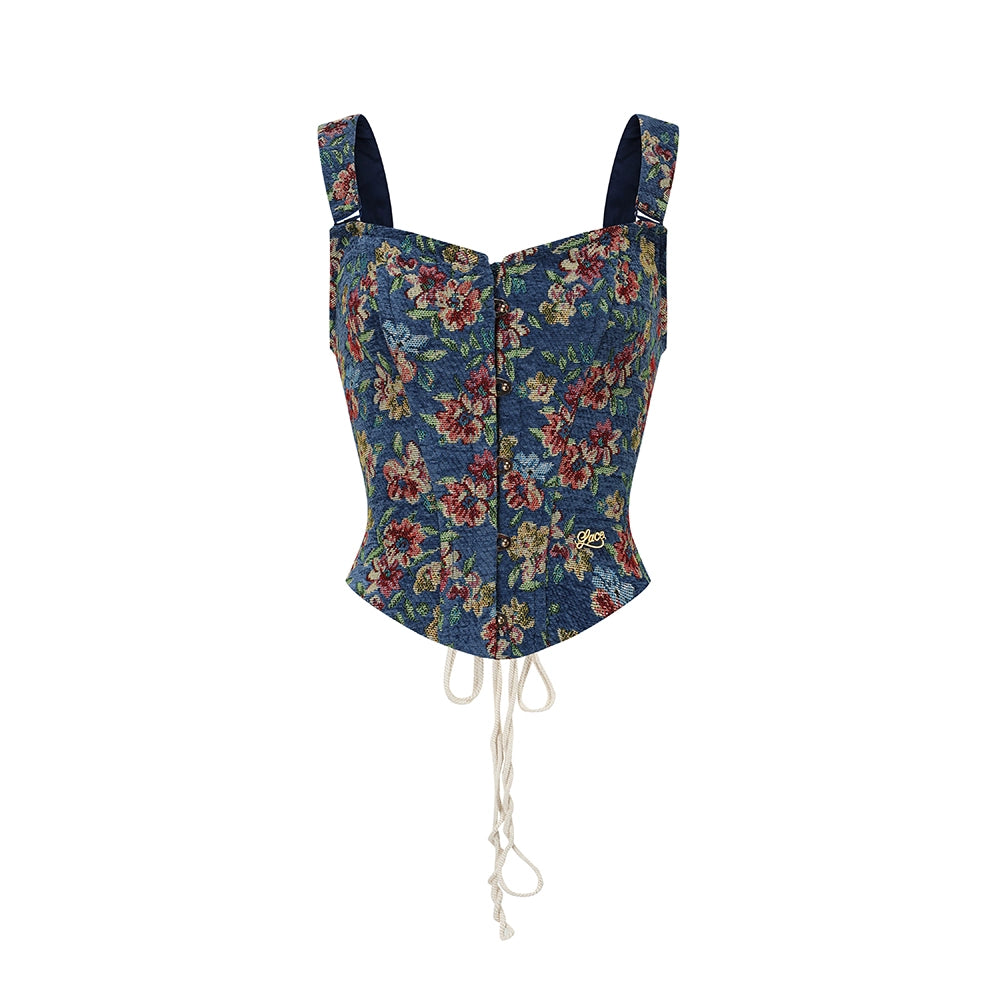 Azure Floral Vest Set-Up