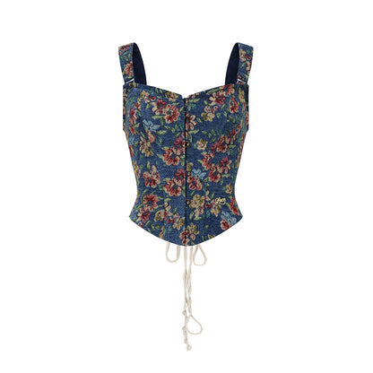 Azure Floral Vest Set-Up