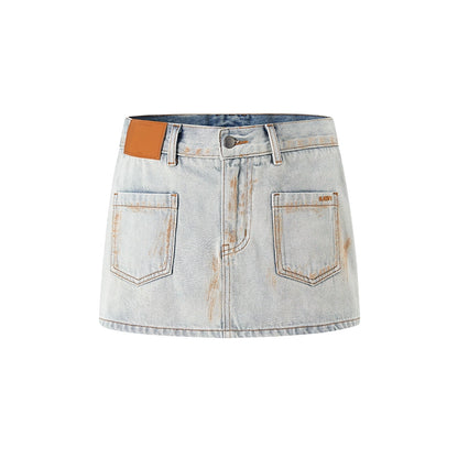 Sack Denim Skirt